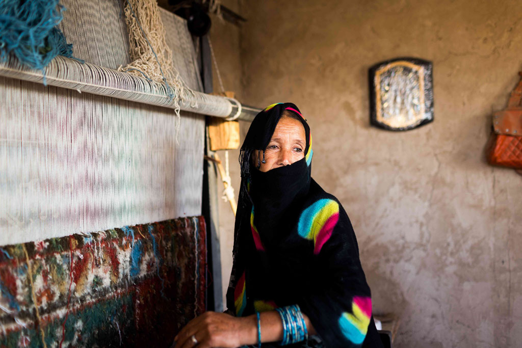 Afghan weaver.